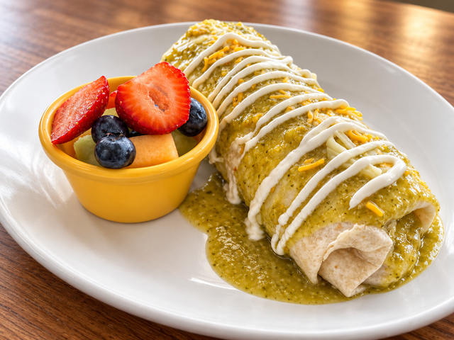 Breakfast Wet Burrito.