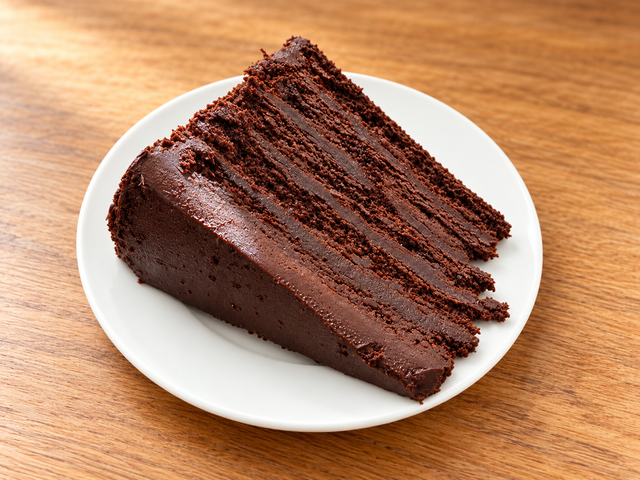 Triple chocolate cake.